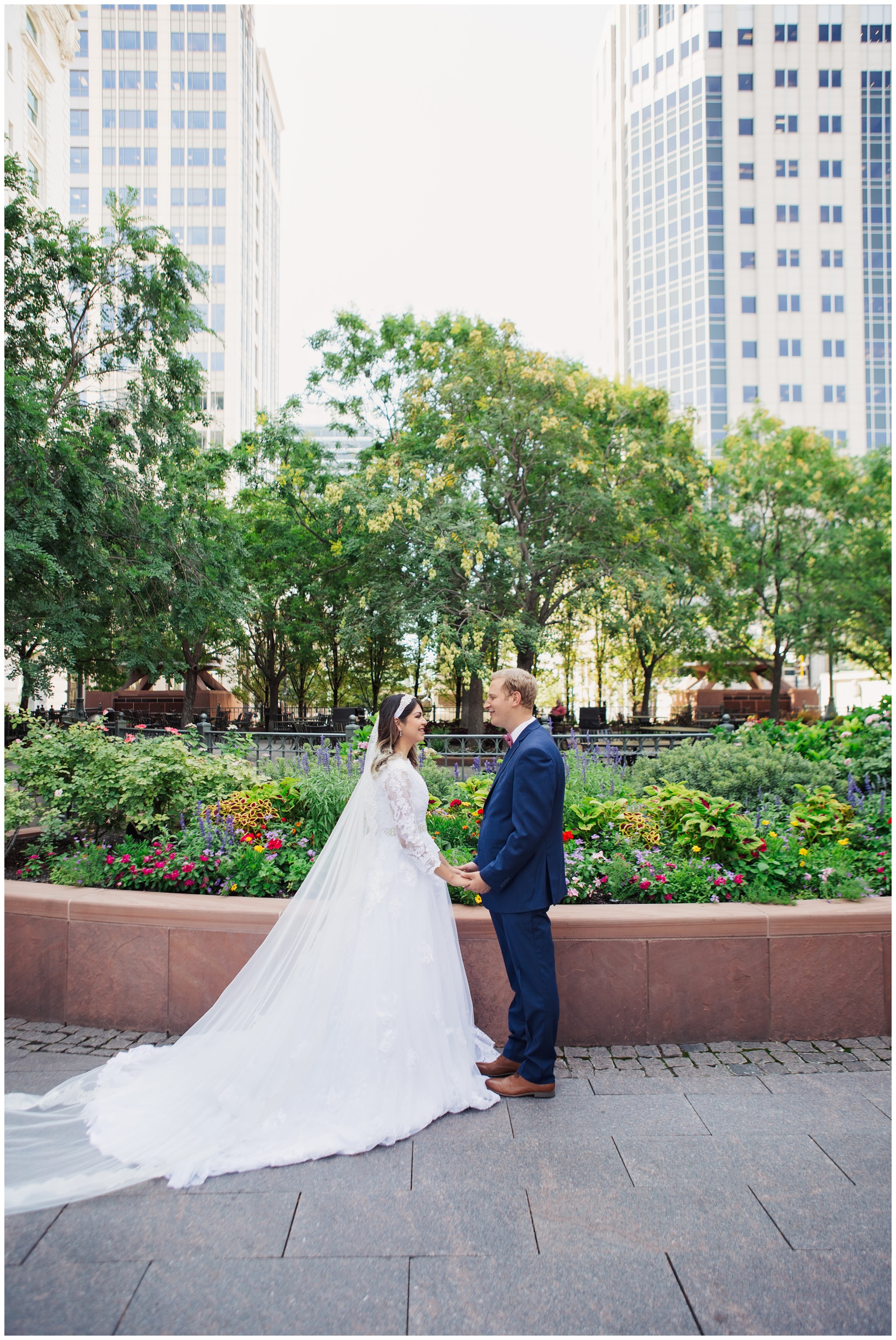 Downtown SLC wedding pictures