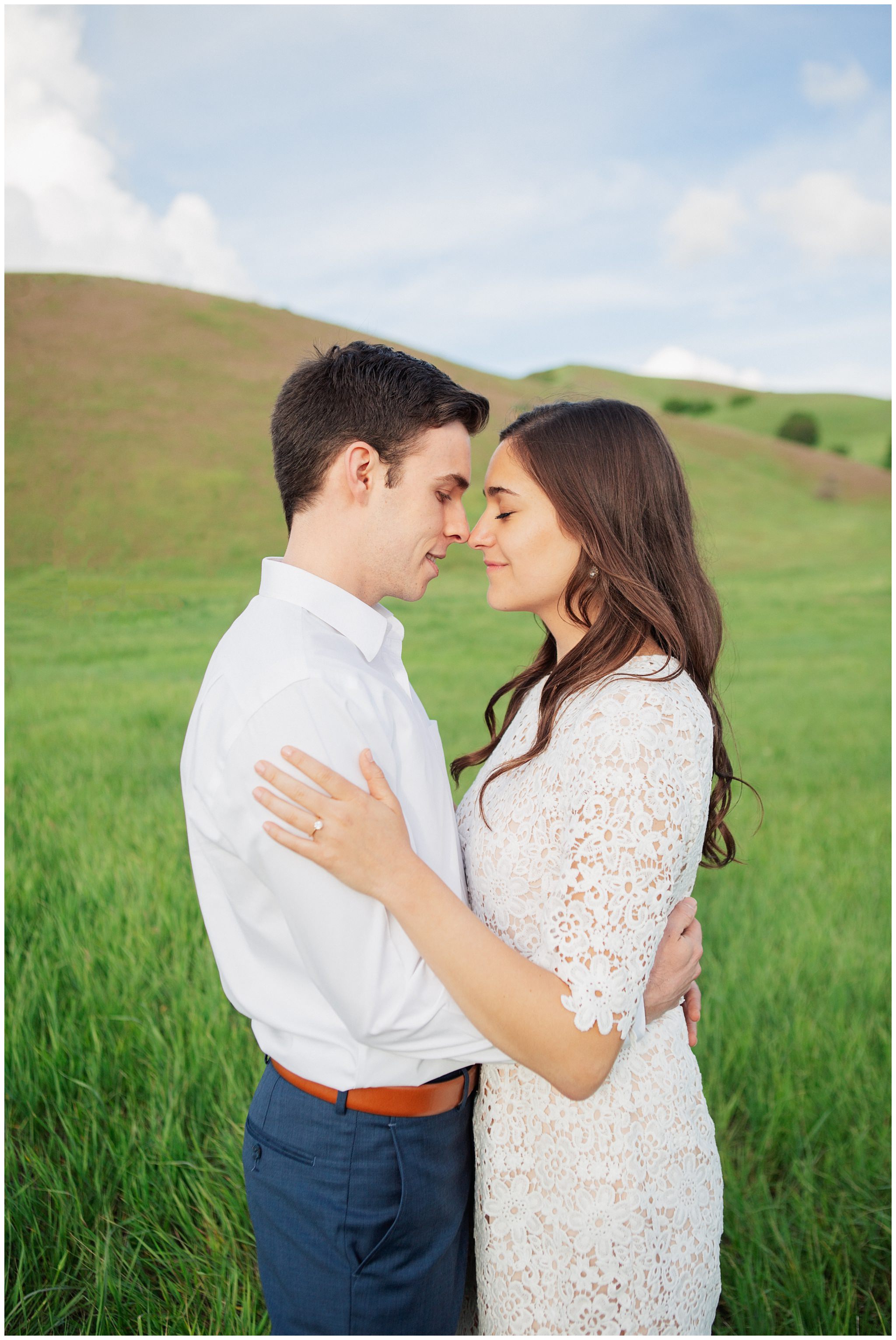 Rolling hills engagement pictures in Utah
