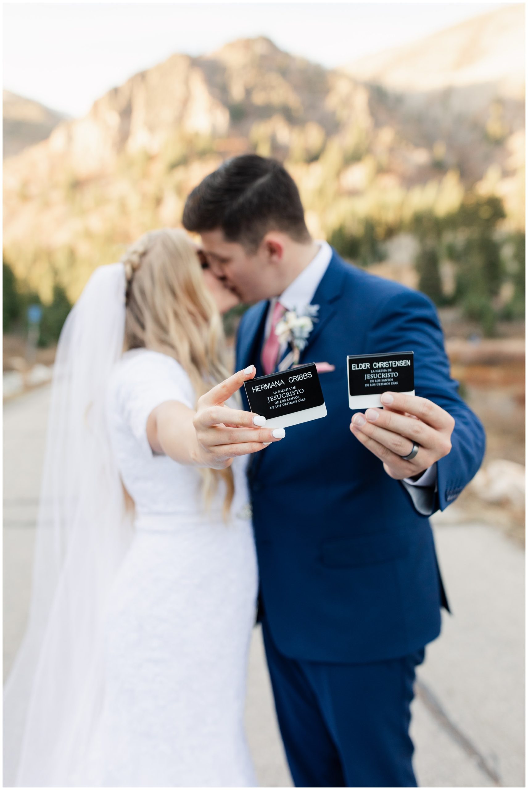 LDS Missionary tags wedding
