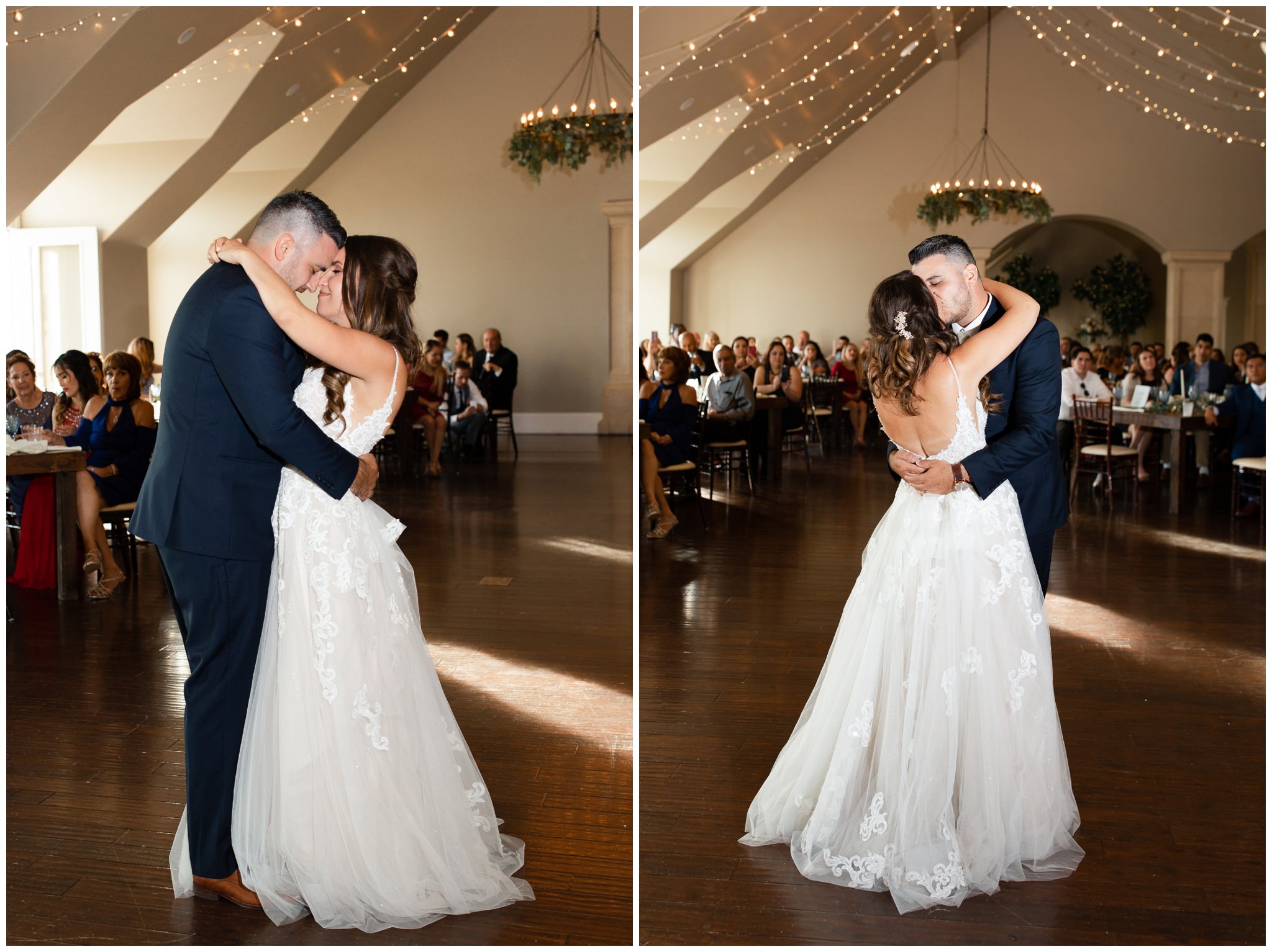 Bride and Groom dancing at their wedding in Utah